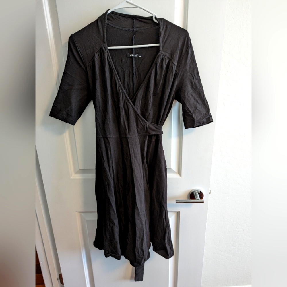 Eshakti cotton knit true wrap dress. Size M (10)
